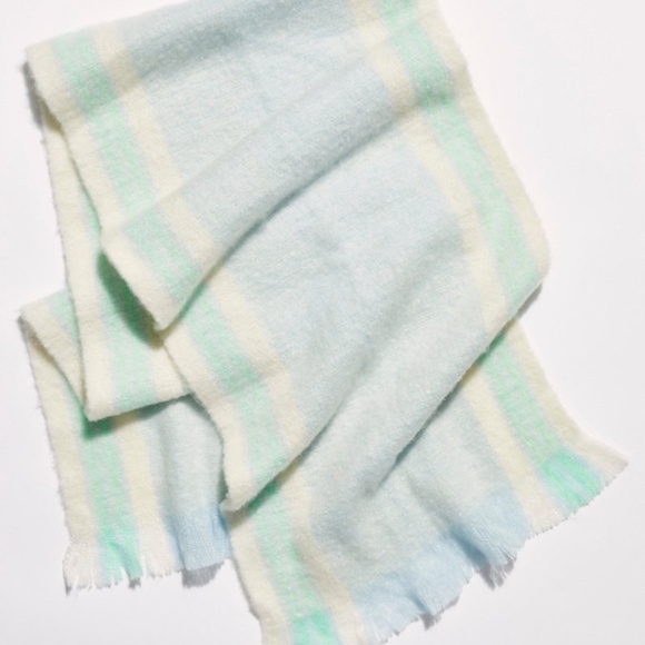 Free People Brushed Racer Stripe Blanket Scarf ~ NWT - Picture 3 of 7